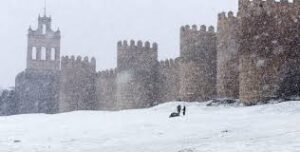 Reporteros en la nieve