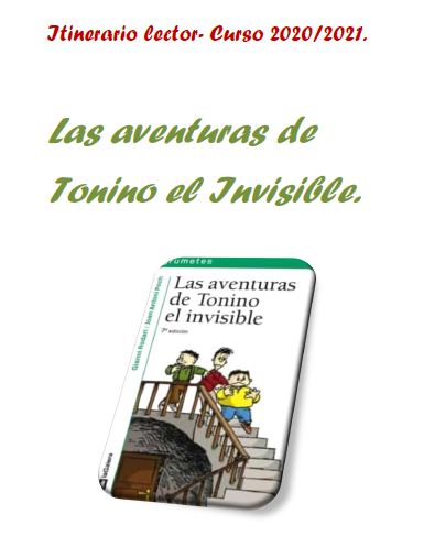 Recomendación de lectura: Las aventuras de Tonino el Invisible- 6º de Primaria
