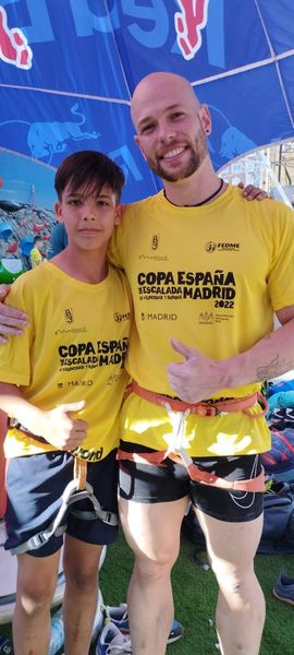 Javier Galán. Campeón de España de Escalada