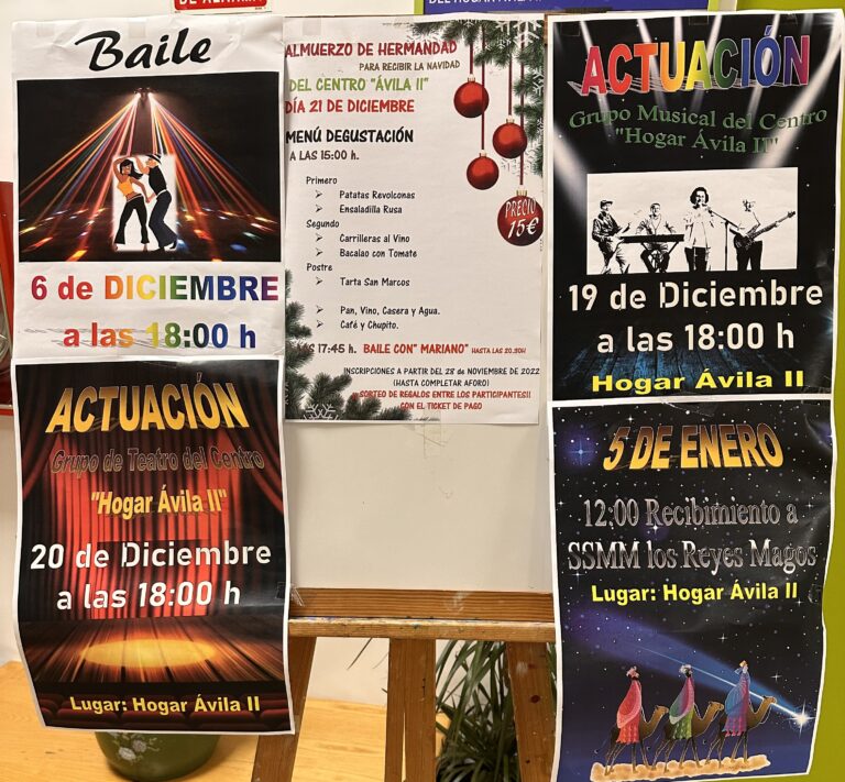 ACTIVIDADES CENTRO DE MAYORES AVILA II NAVIDAD 2022