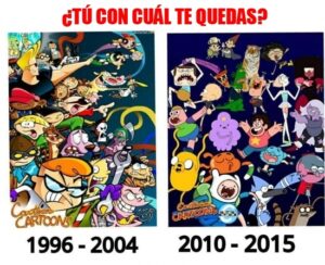 Dibujos animados antiguos VS dibujos animados nuevos. ¿Cuáles son mejores?
