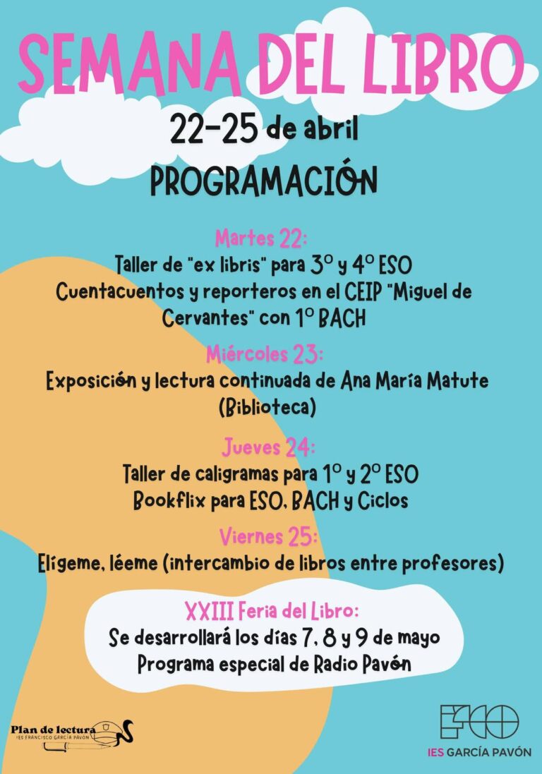 XXIII FERIA DEL LIBRO IES FCO. GARCÍA PAVÓN
