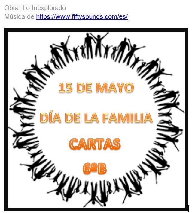 DIA DE LA FAMILIA CARTAS DE 6º B