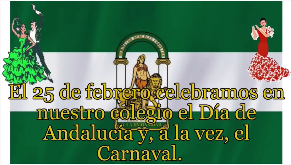 Poema Día Andalucía "Canción del jinete" y Máscaras Carnaval 3º