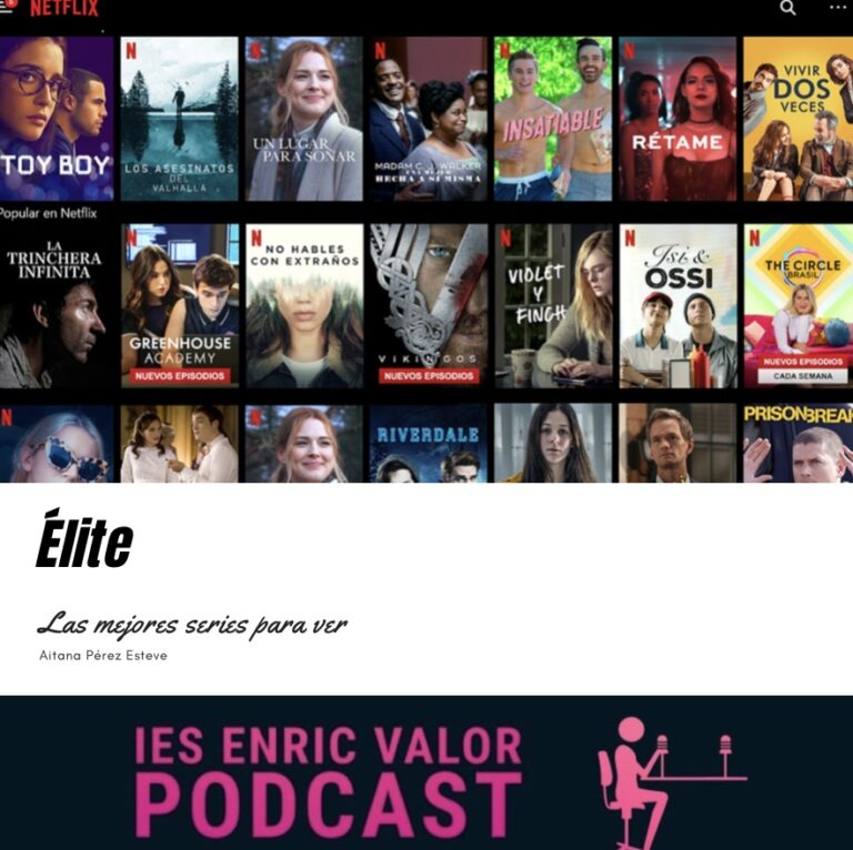 Las mejores series para ver. Élite.