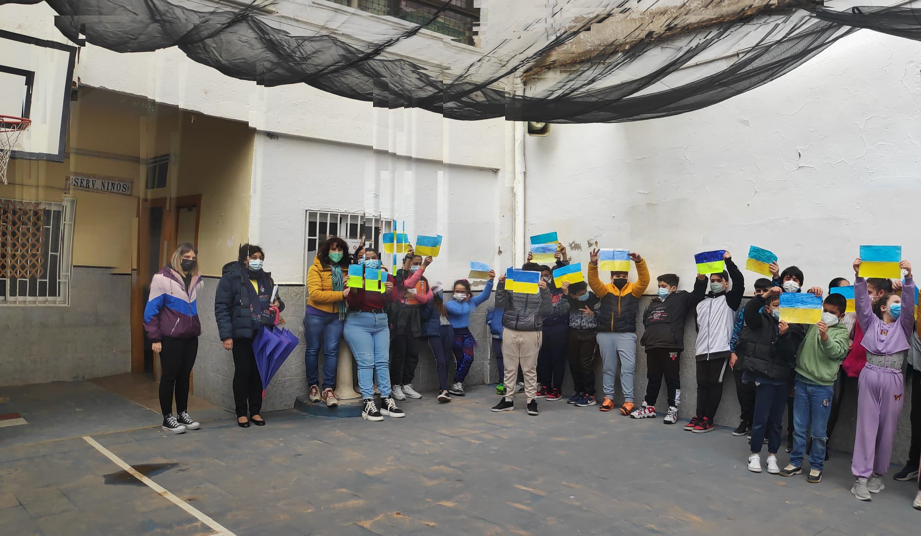 Dedicatorias al pueblo ucraniano. 5º CEIP TETUÁN