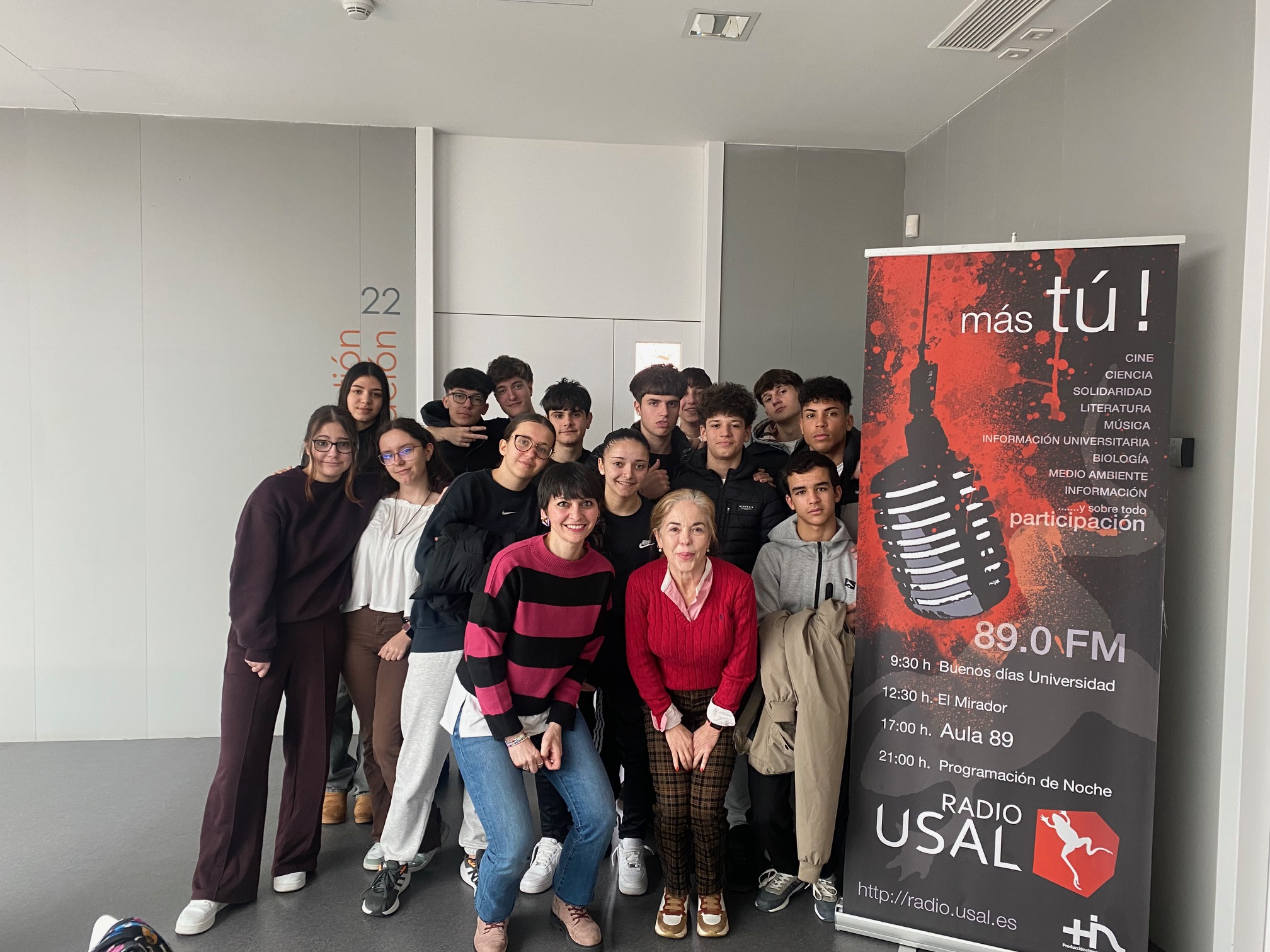 Visita a la radio