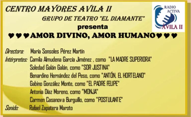 Actividad de Teatro 2022 -  Entremés "AMOR DIVINO