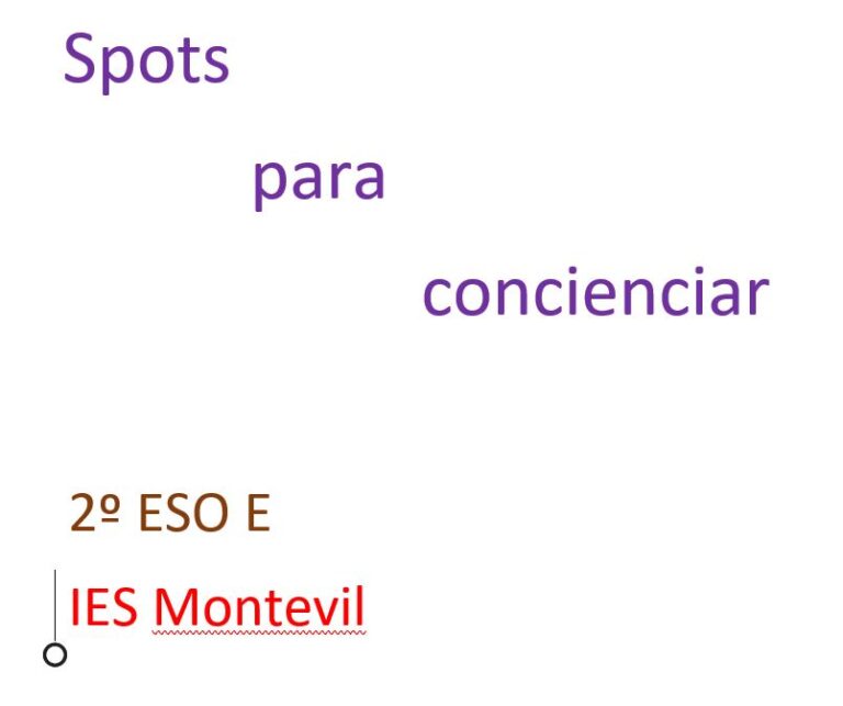 Spots para concienciar