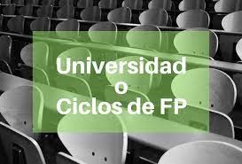 2. Carrera universitaria o Grado superior. ¿Qué eliges?
