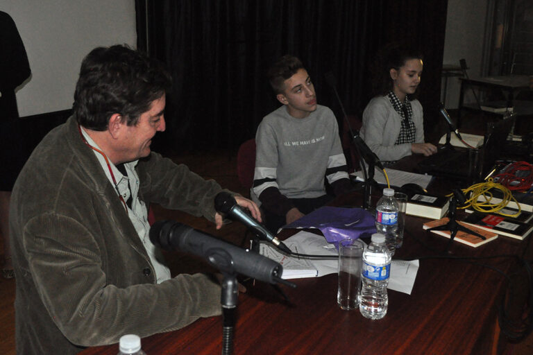 Entrevista a Luis García Montero en el IES Lucía de Medrano 22.02.2018