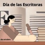 Gloria Fuertes en el rincón literario el día de las escritoras.