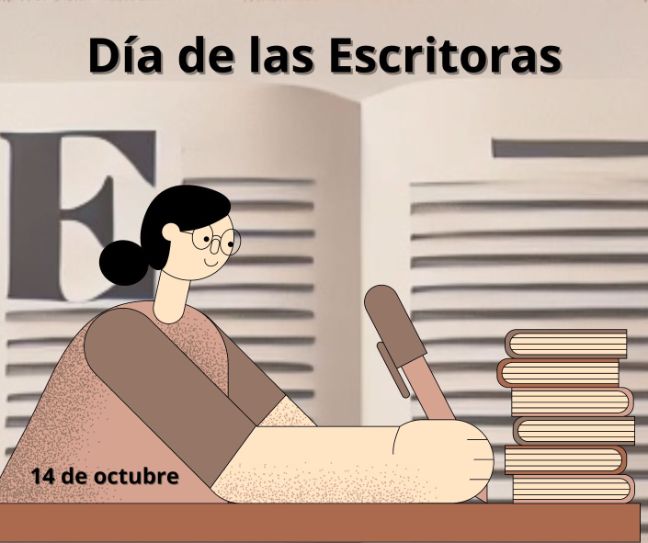 Gloria Fuertes en el rincón literario el día de las escritoras.