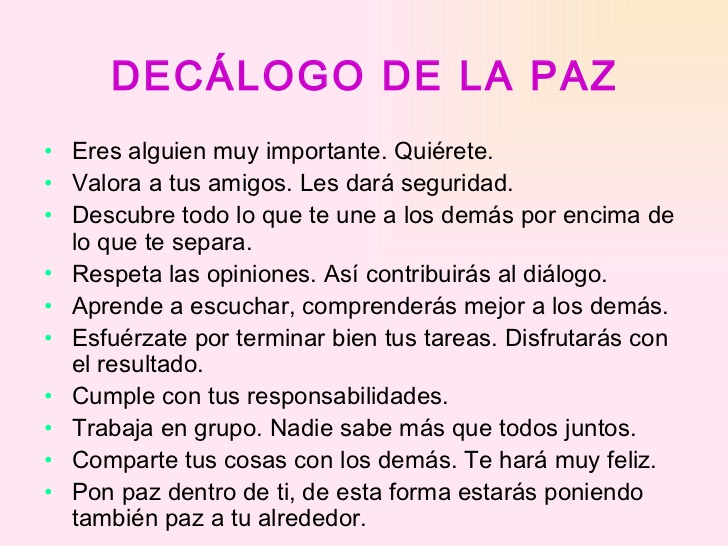 Decálogo de la Paz