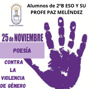 Poesía contra la violencia de género. 25 de noviembre.