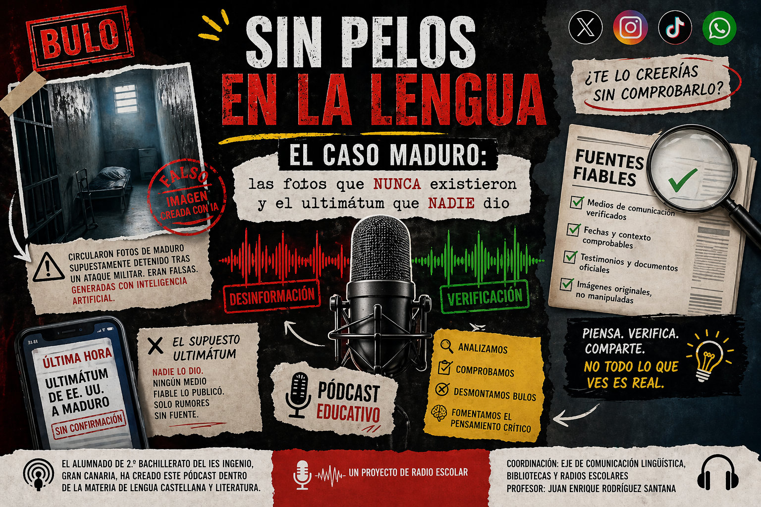 Escuchar podcast Sin pelos en la lengua: El caso Maduro, las fotos que nunca existieron y el ultimátum que nadie dio